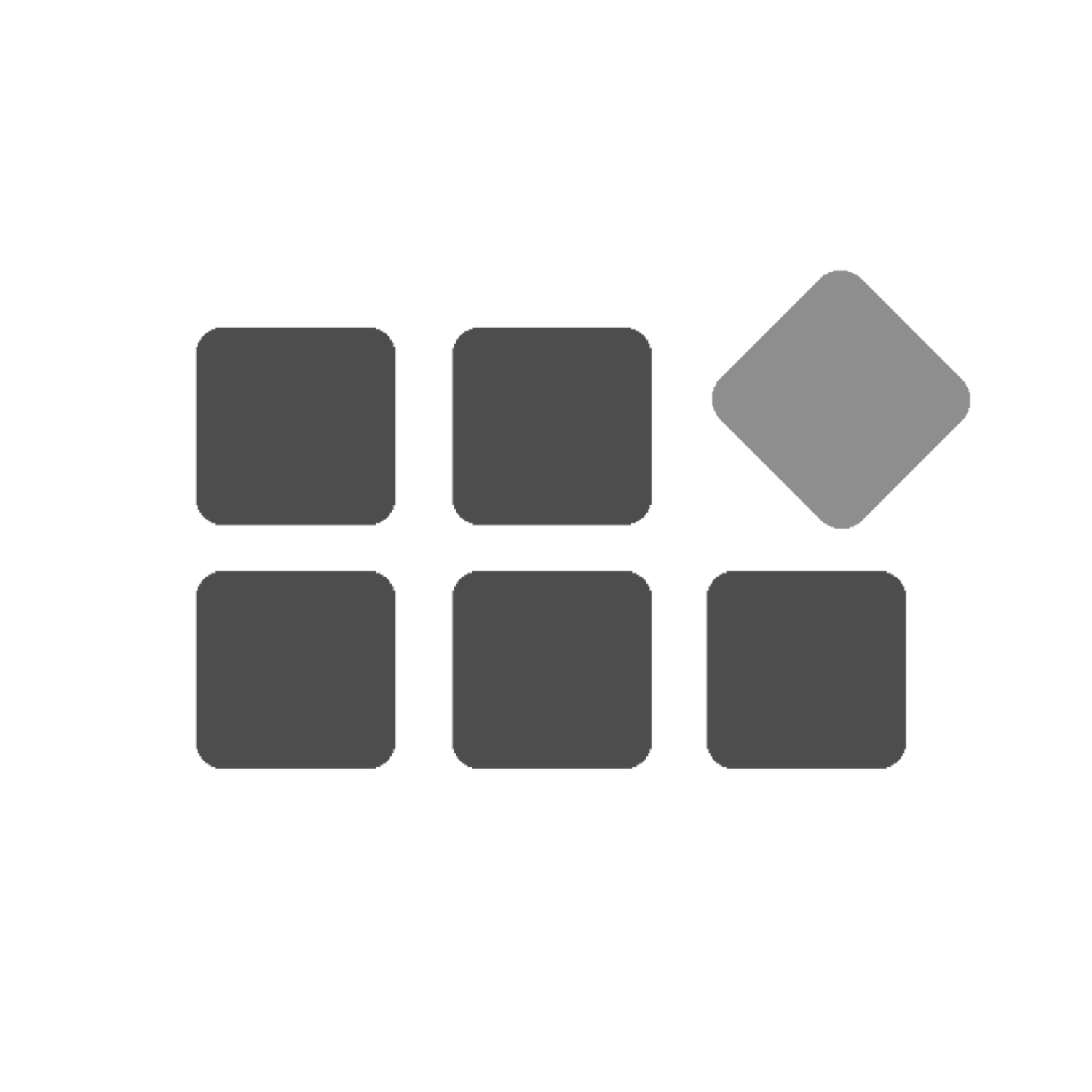 Round Eventbricks Logo - White Background - Greyscale